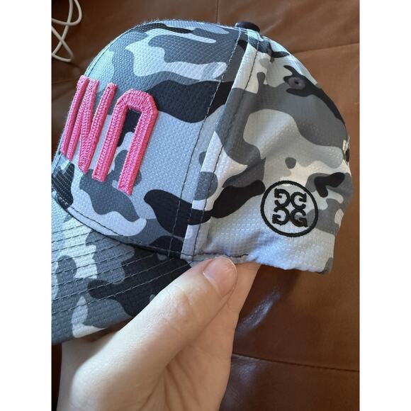 TGU X g/fore Green Camo Baseball Hat Great Unlearn Grey Pink - Picture 3 of 3